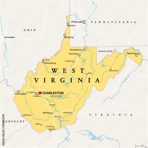 west virginia capital map|Charleston .